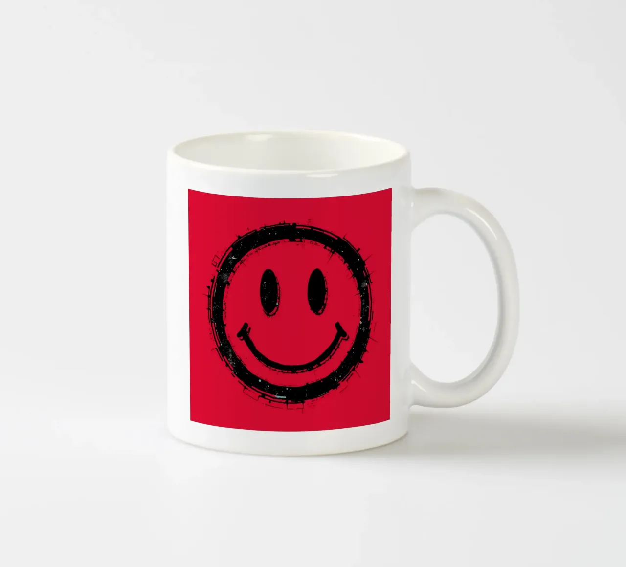 Emoji_StilA_rot1 tazza in ceramica da AI-Portraits by LK