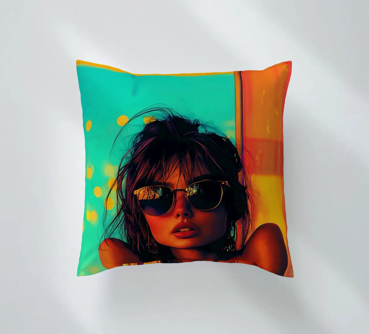 Urban Glow - After Hours cuscino da Synthaira