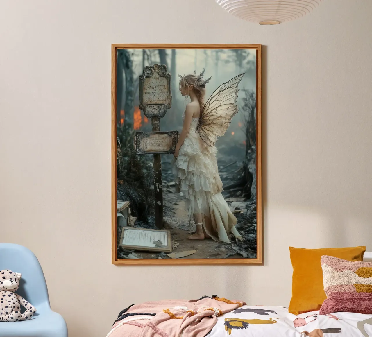 The Forgotten Path - Lost Fairy Art Print alluminio dibond da Synthaira