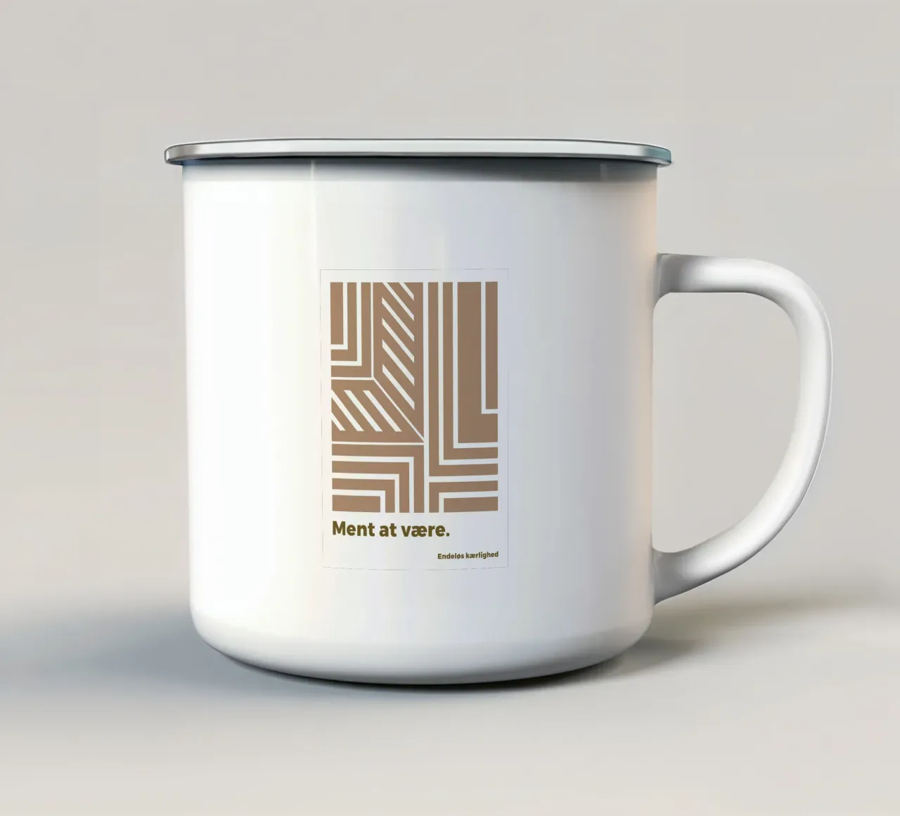 Destinato ad essere. tazza in smalto da MODERN NUANCE