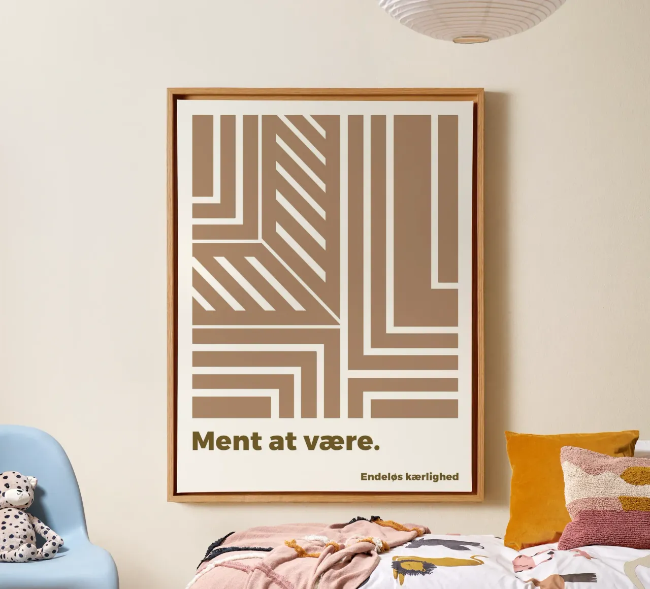 Das sollte so sein. Leinwand mit Schattenfugenrahmen von MODERN NUANCE