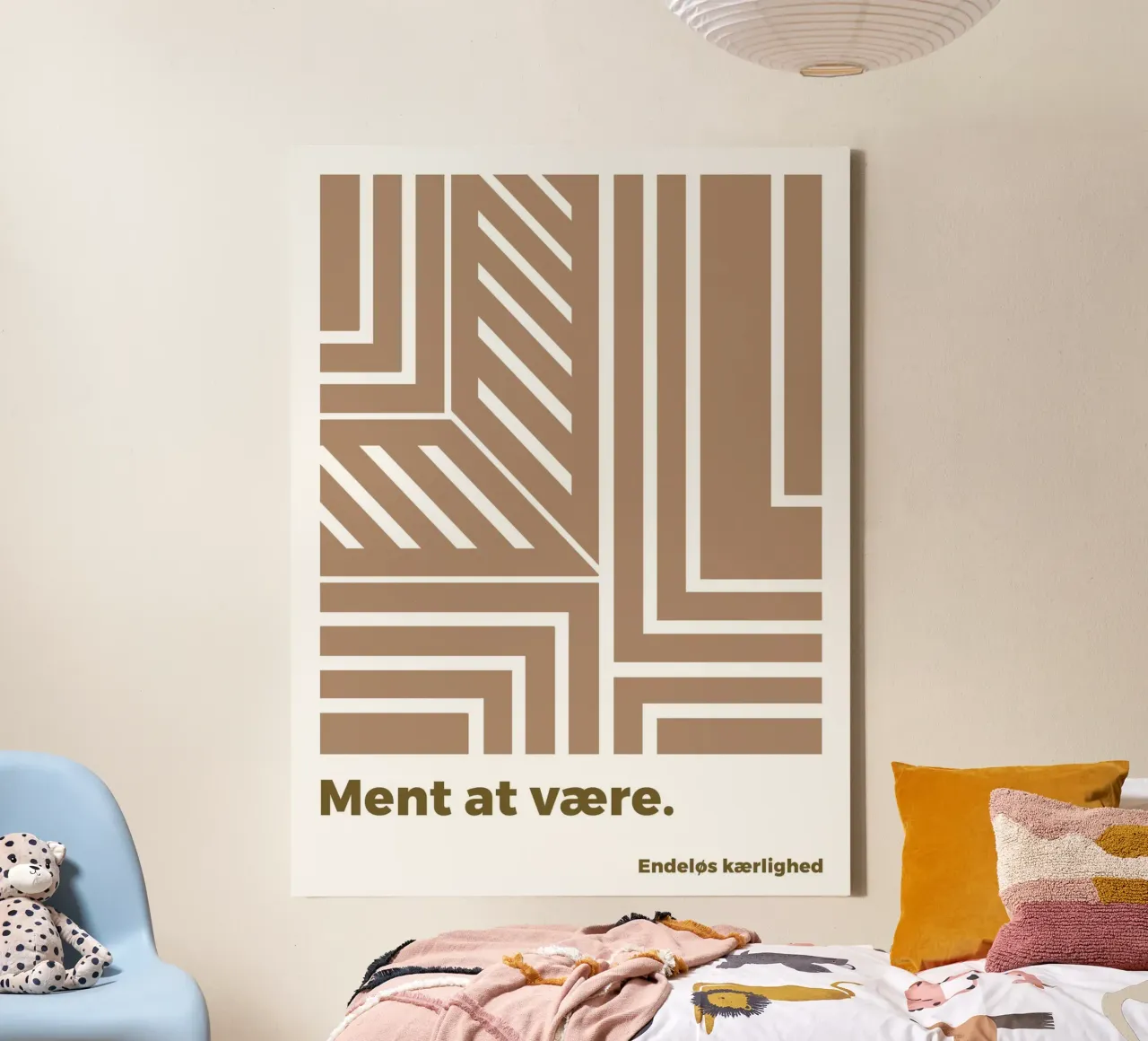 Das sollte so sein. Leinwand mit Schattenfugenrahmen von MODERN NUANCE
