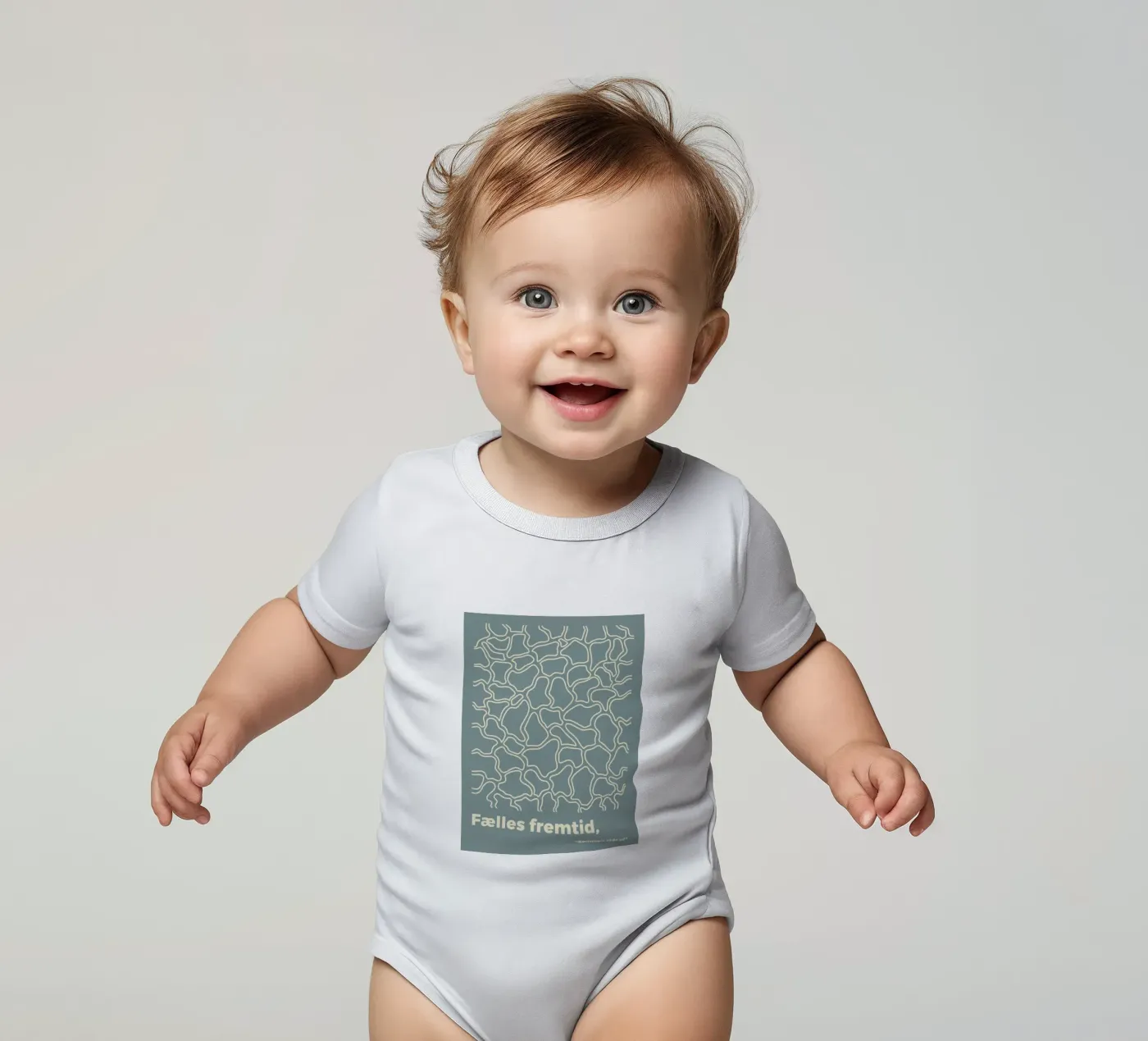 Gemeinsame Zukunft Kurzarm Babybody von MODERN NUANCE