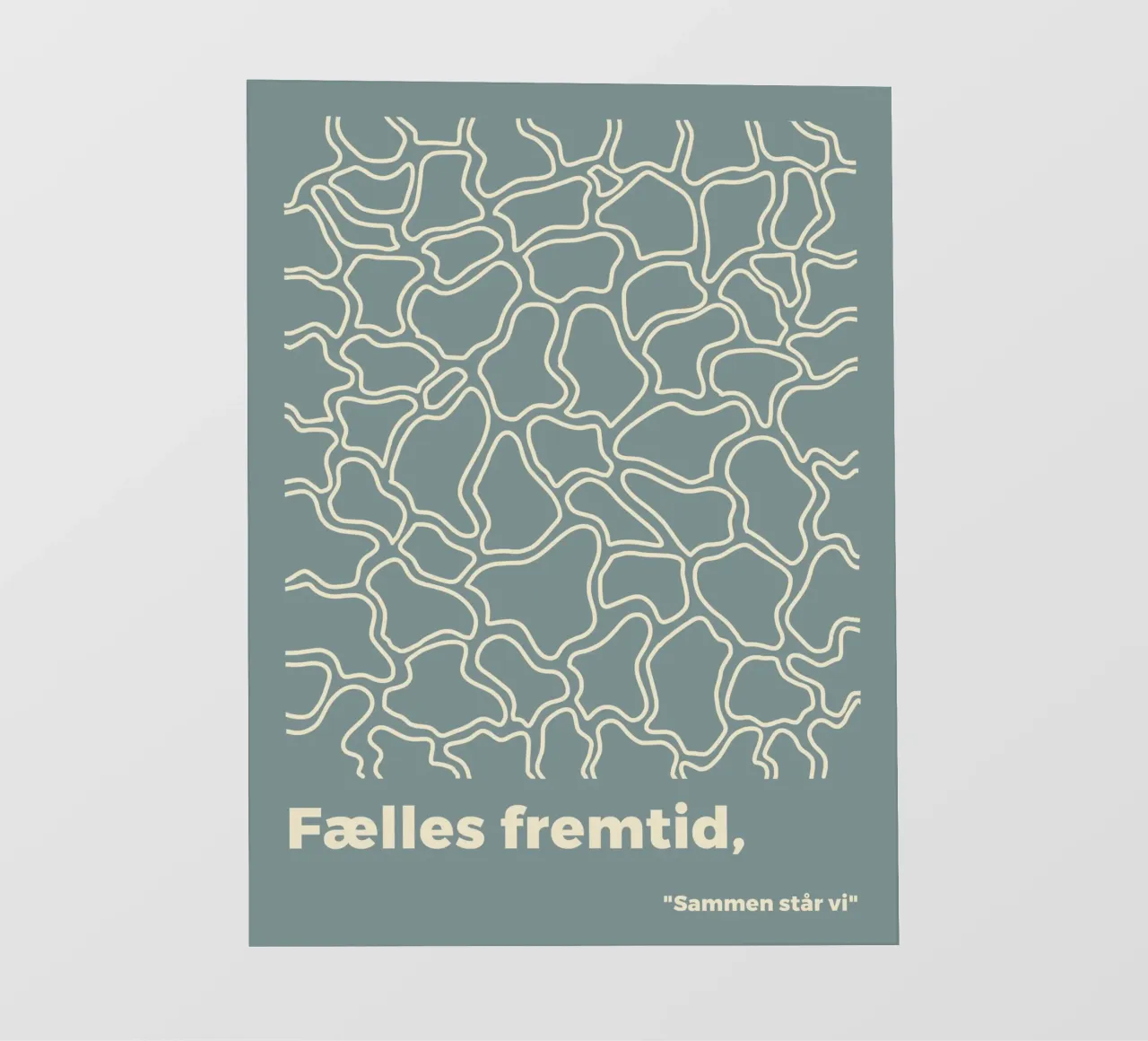 Shared future fotobehang van MODERN NUANCE