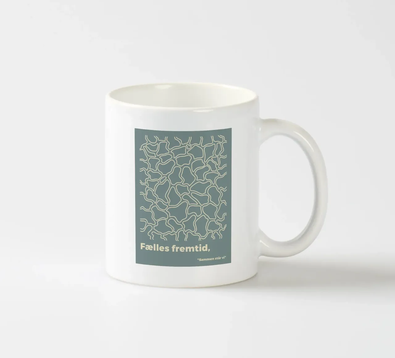 Shared future ceramic mug by MODERN NUANCE
