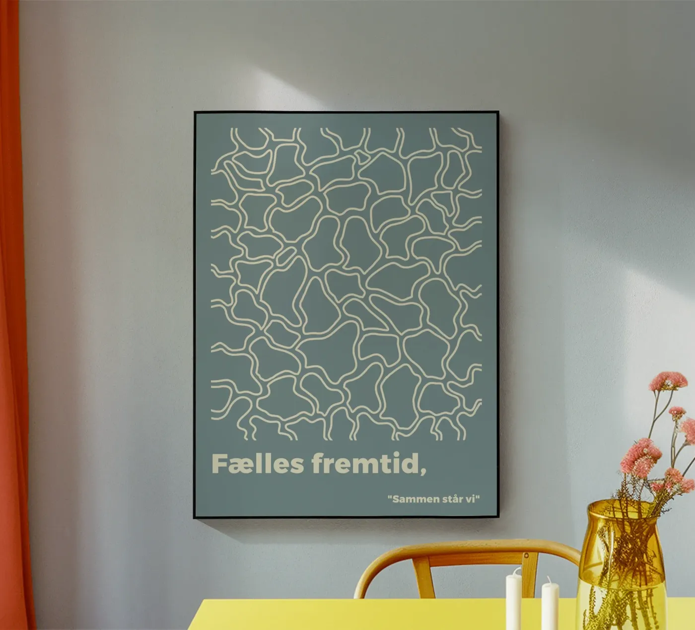 Gedeelde toekomst acryl van MODERN NUANCE