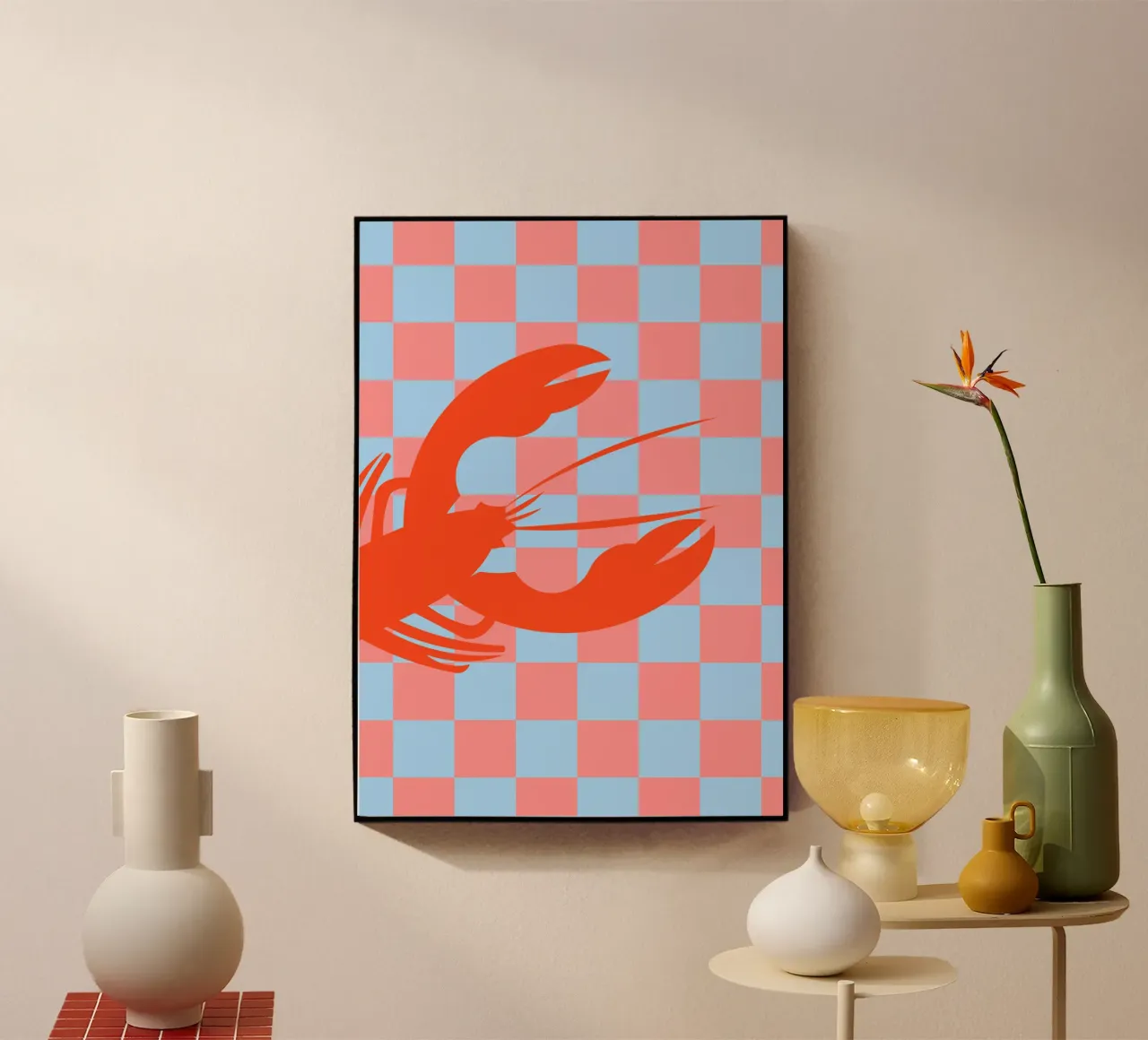 Lobster acrylic glass by FRICKE DESIGN