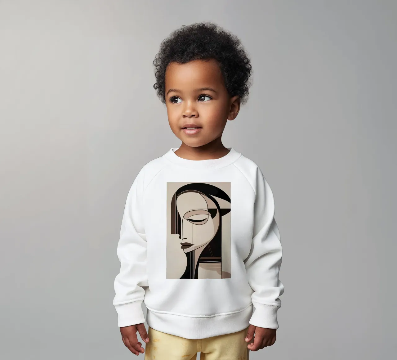 Mujer abstracta sudadera de bebé de Imagine