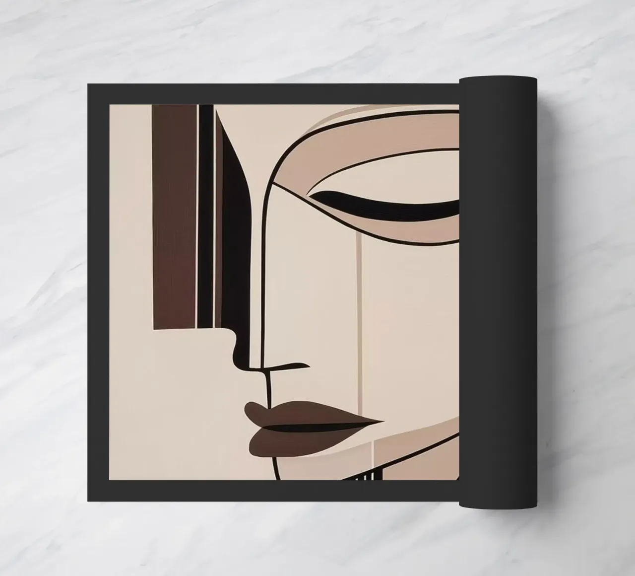 Femme abstraite paillasson de Imagine