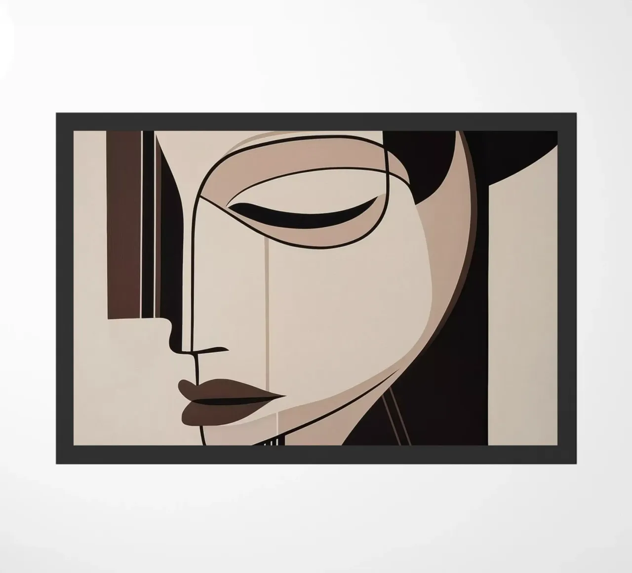 Femme abstraite paillasson de Imagine