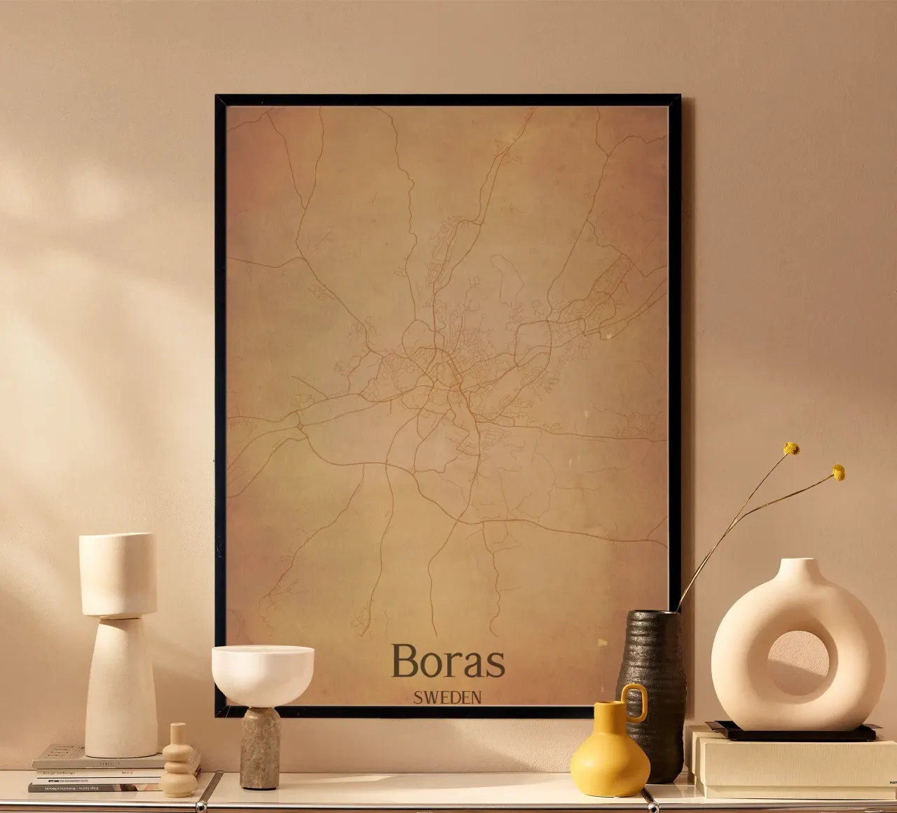 Boras SWEDEN poster con telaio in alluminio da WorldPrint