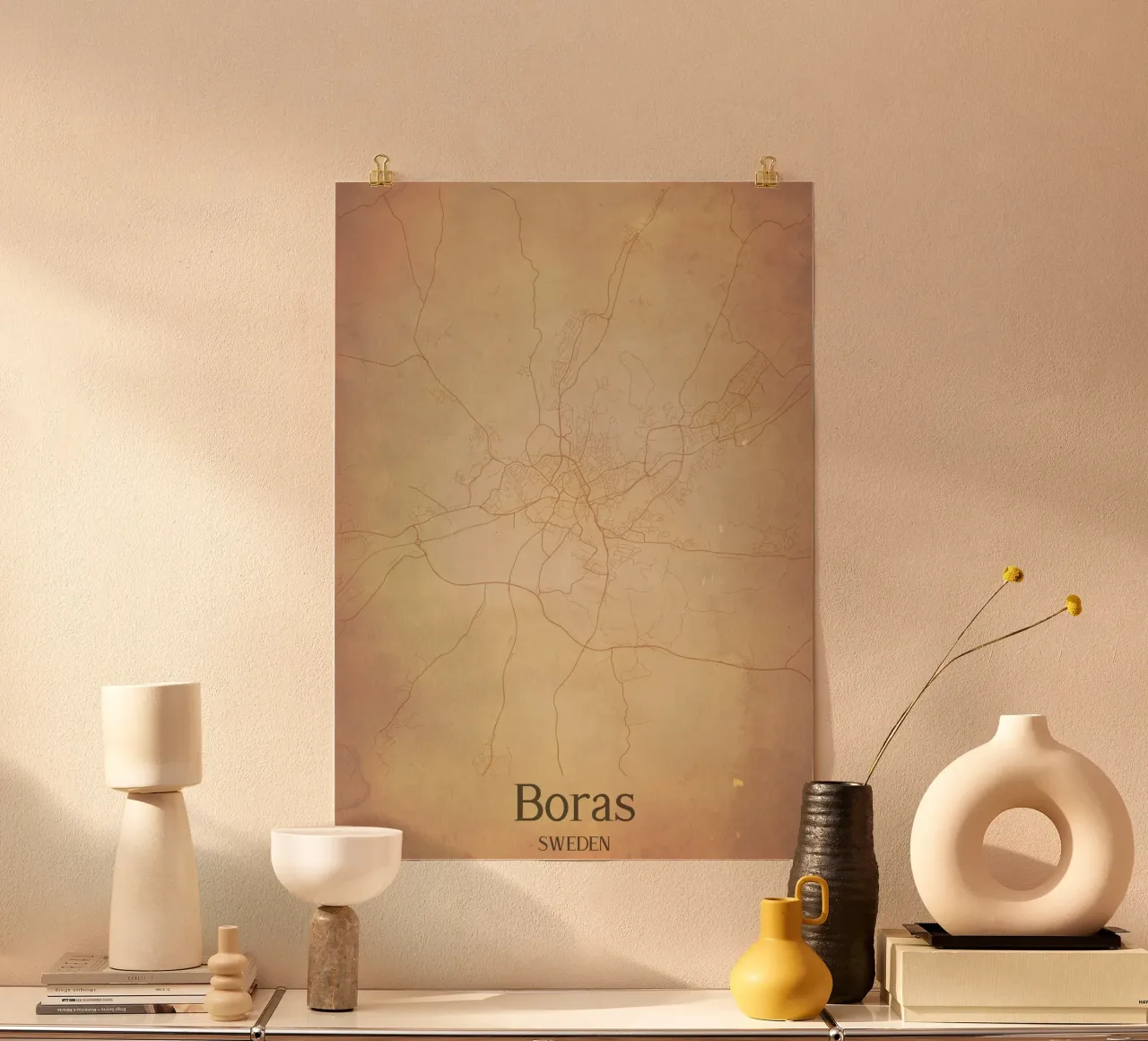 Boras SWEDEN poster con telaio in alluminio da WorldPrint