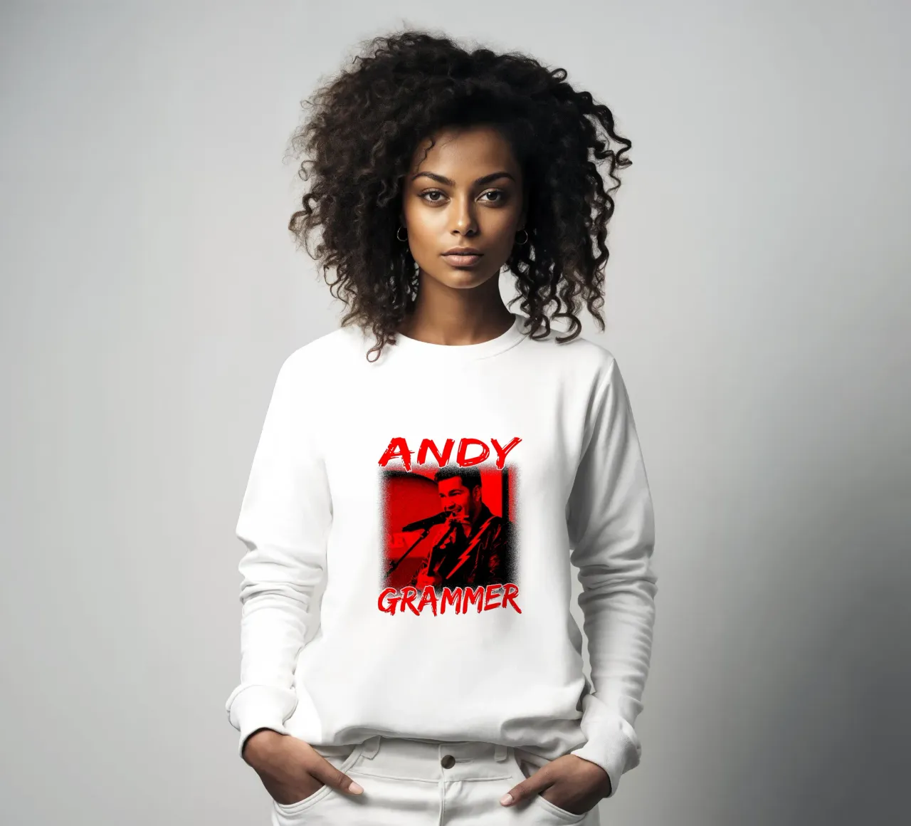 Silhouette in stile pop di Andy Grammer felpa da grass.studio_