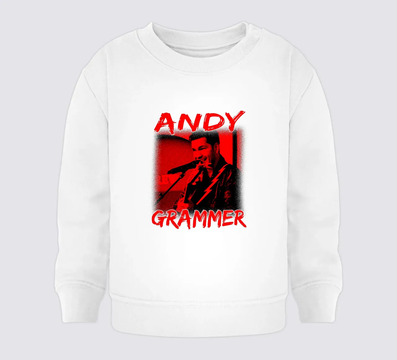 Silhouette in stile pop di Andy Grammer felpa neonato da grass.studio_