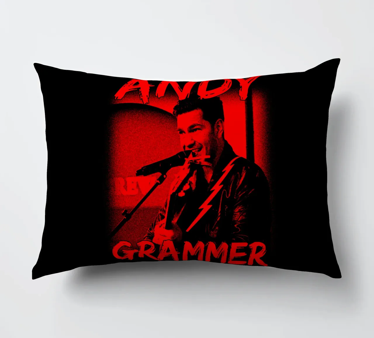 Silhouette in stile pop di Andy Grammer cuscino da grass.studio_
