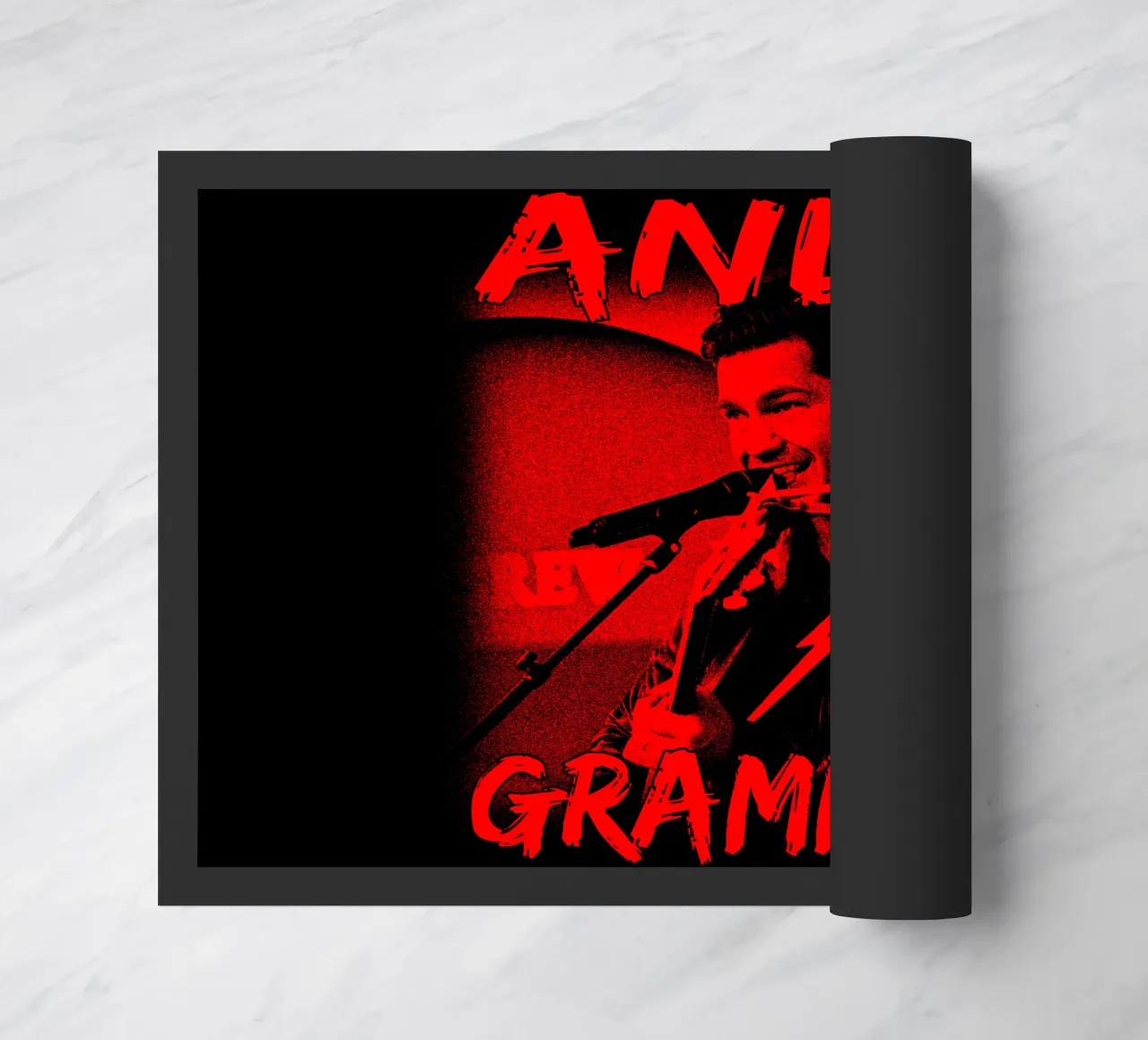 Silhouette in stile pop di Andy Grammer zerbino da grass.studio_