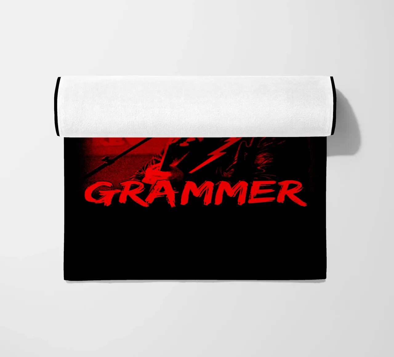 Silhouette in stile pop di Andy Grammer telo mare da grass.studio_