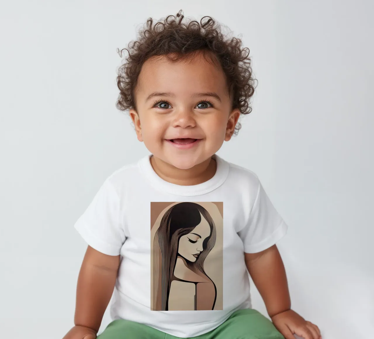 Abstract woman baby t-shirt by Imagine