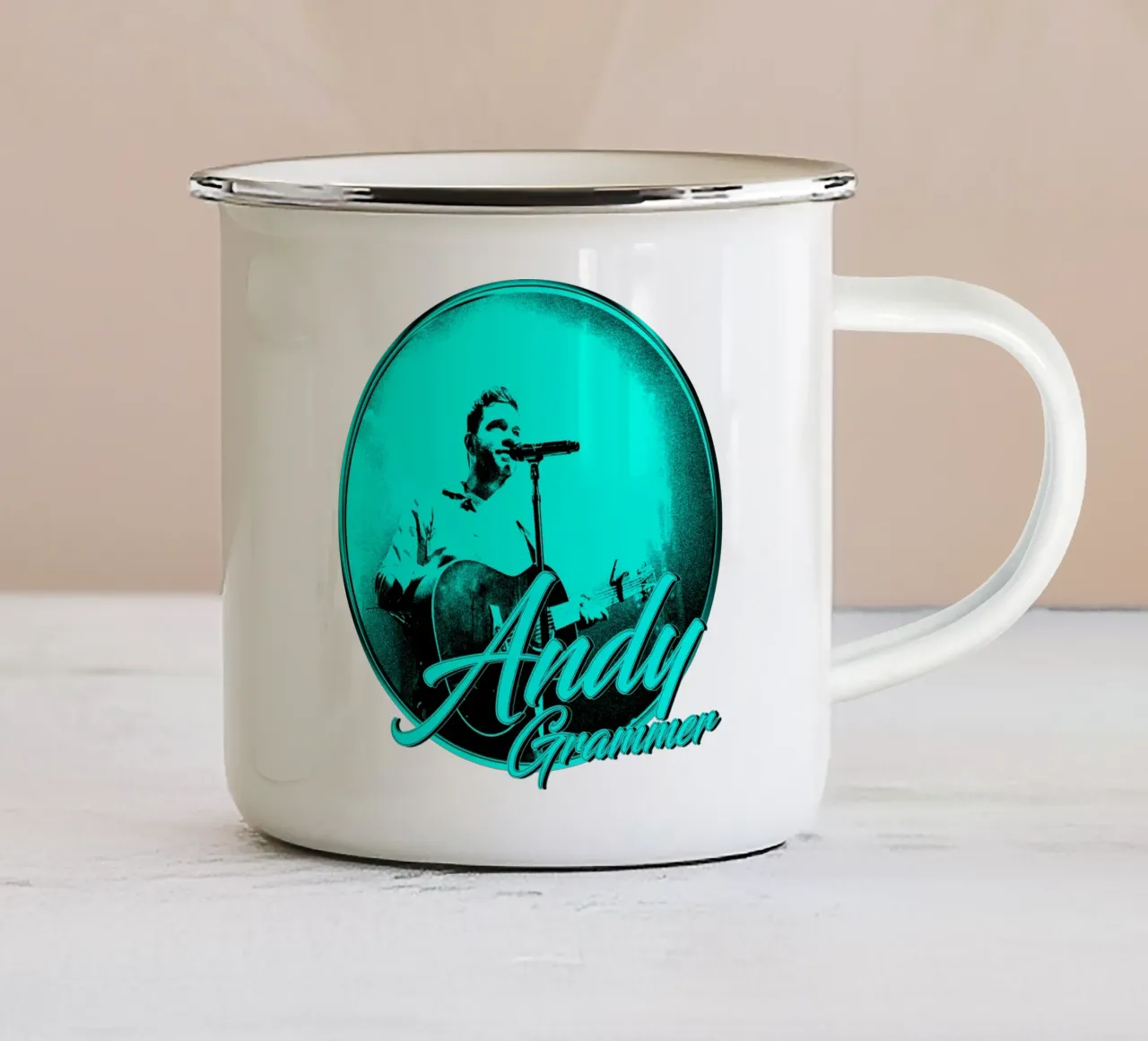 Andy Grammer d'epoca tazza in smalto da grass.studio_