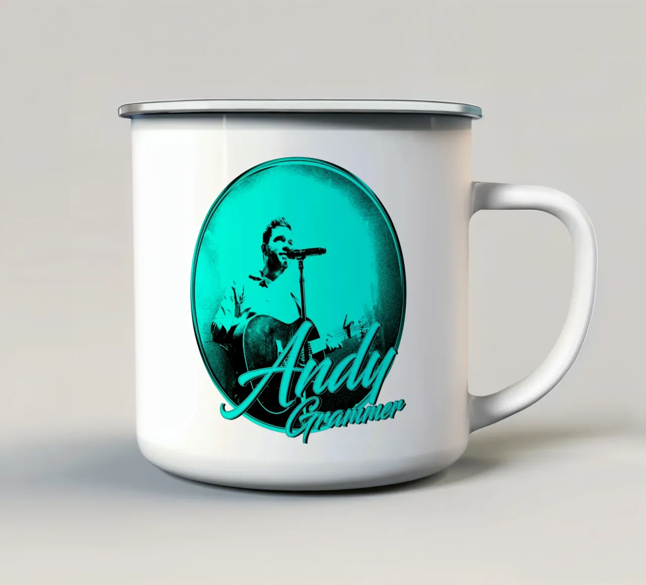 Andy Grammer d'epoca tazza in smalto da grass.studio_