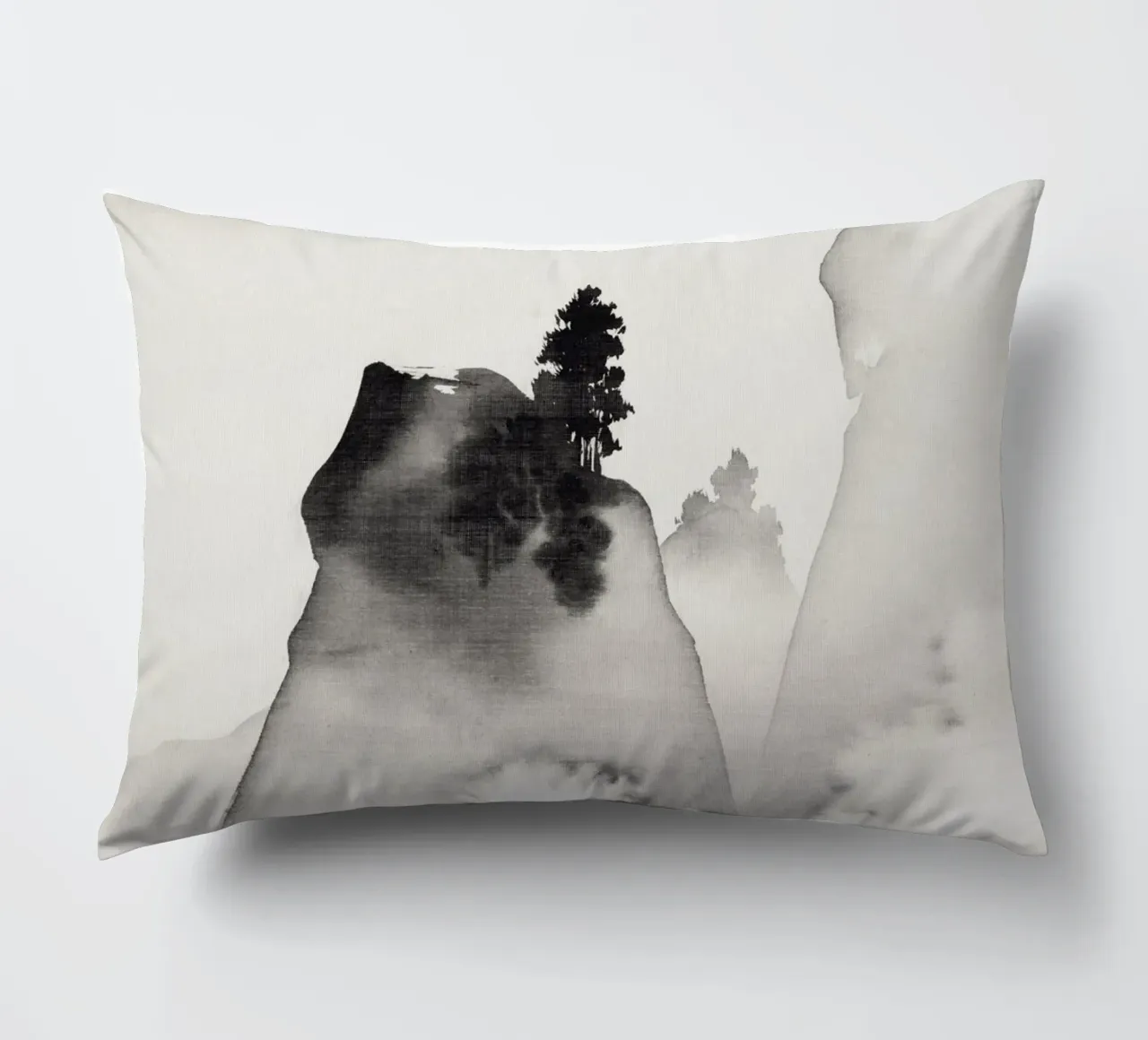 Mountains (right from the triptych Three Evening Scenes) cuscino da vintageshop
