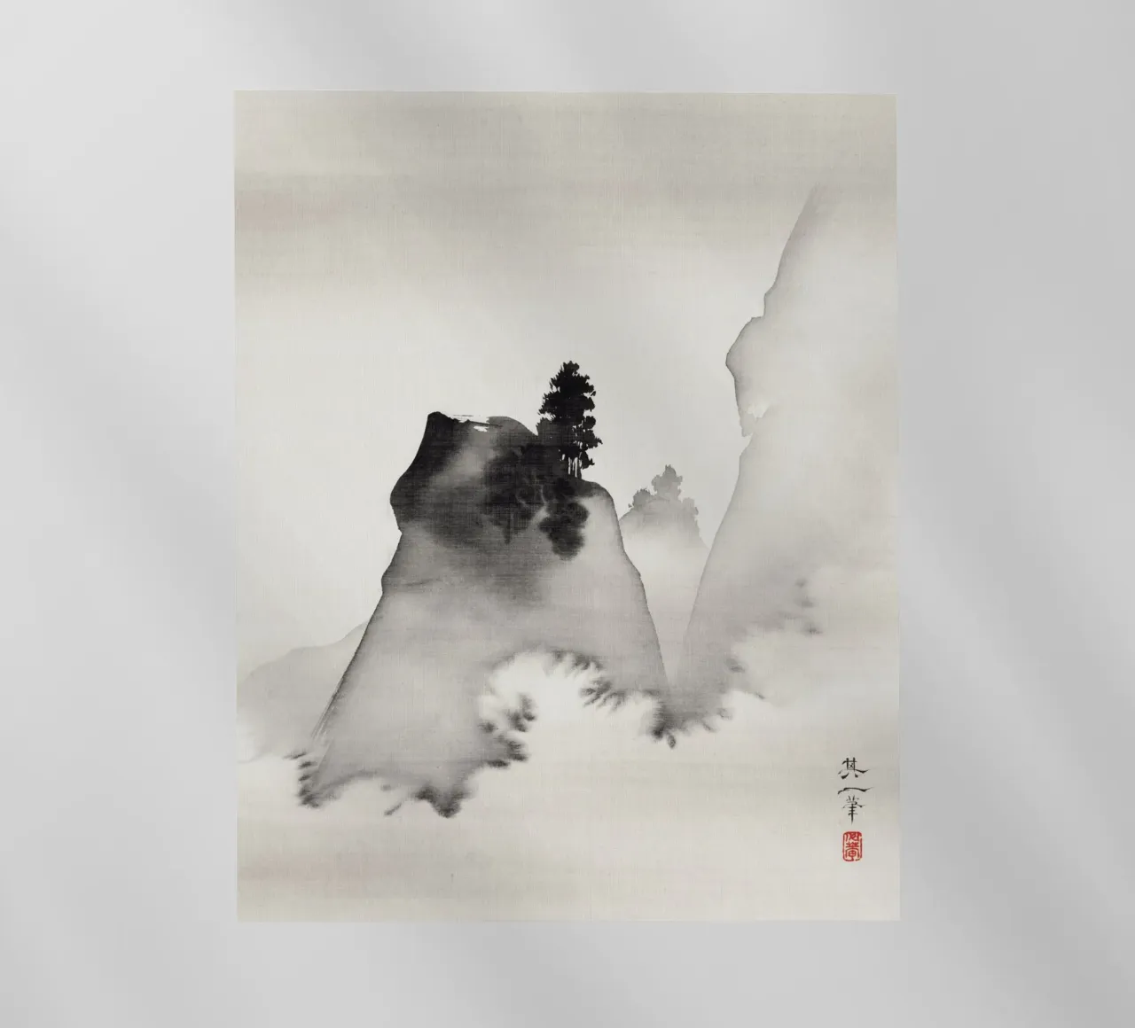 Mountains (right from the triptych Three Evening Scenes) pellicola backlit da vintageshop
