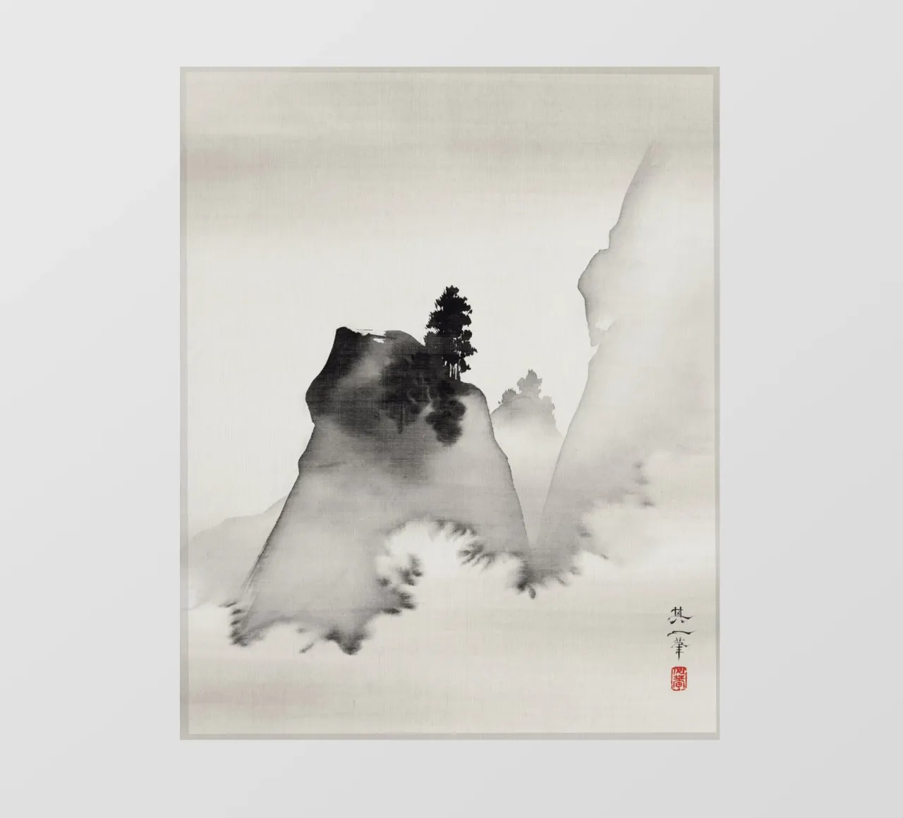 Mountains (right from the triptych Three Evening Scenes) pellicola backlit da vintageshop