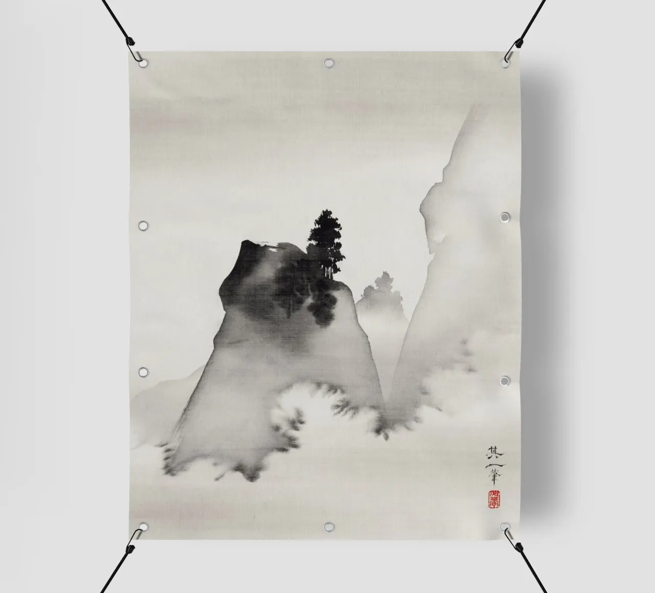 Mountains (right from the triptych Three Evening Scenes) telo in pvc da vintageshop