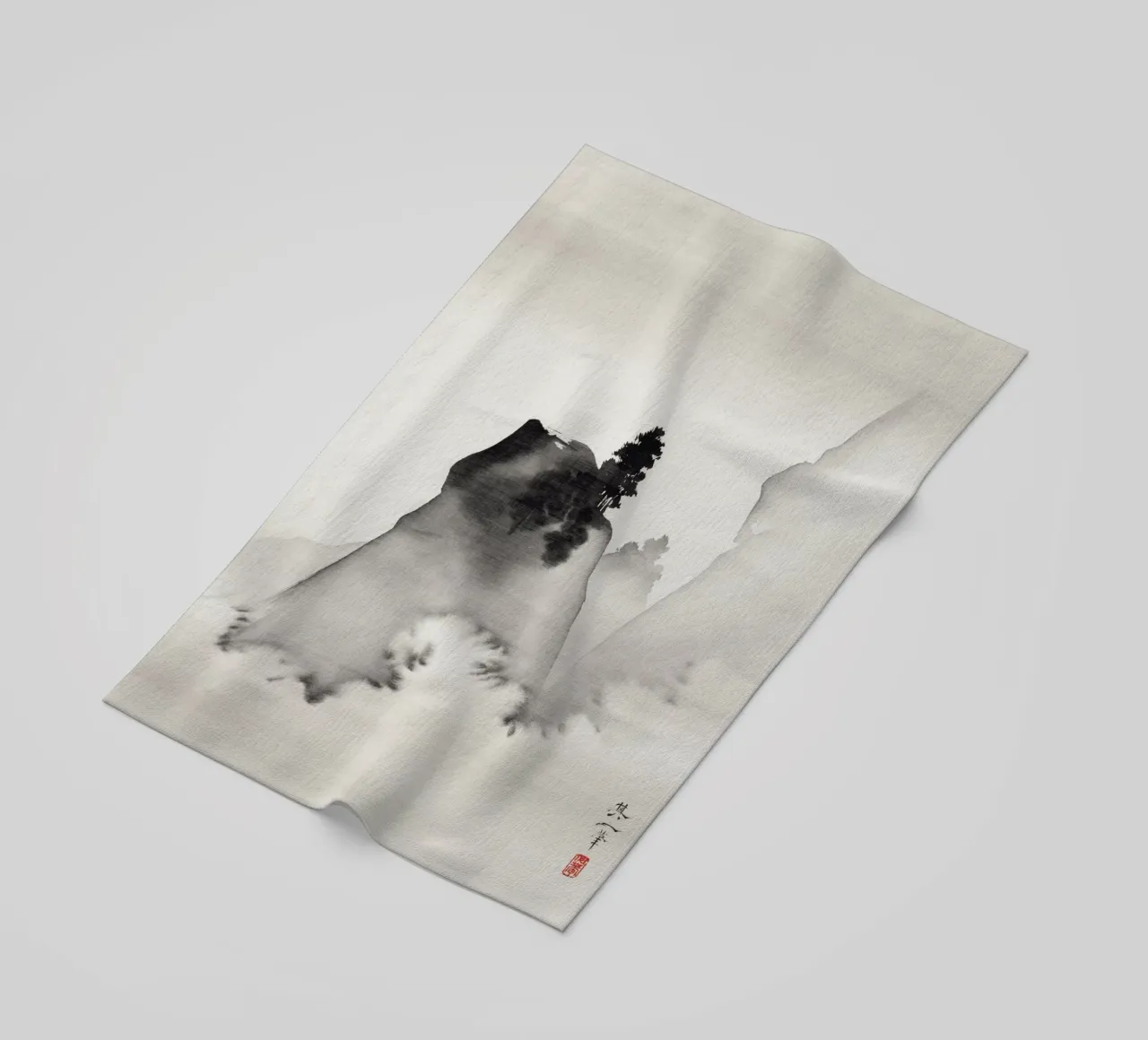 Mountains (right from the triptych Three Evening Scenes) telo mare da vintageshop