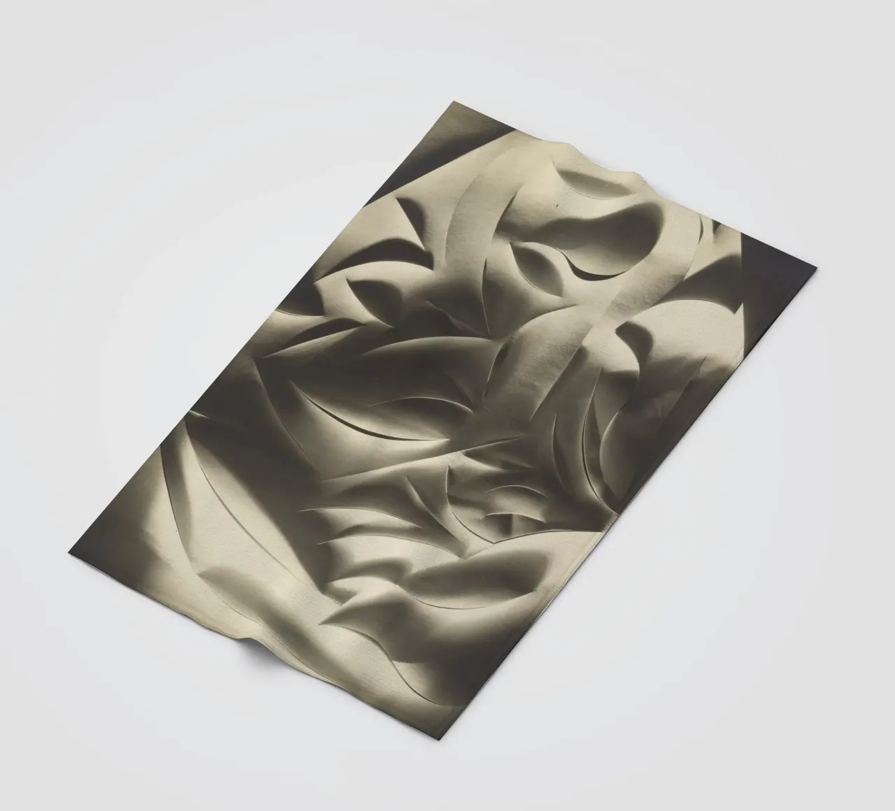 Cut-paper Abstraction coperta in pile da vintageshop