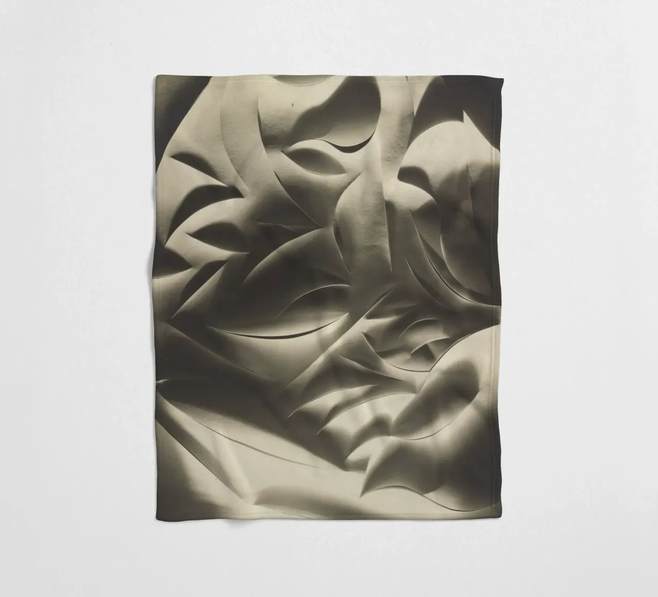 Cut-paper Abstraction coperta in pile da vintageshop