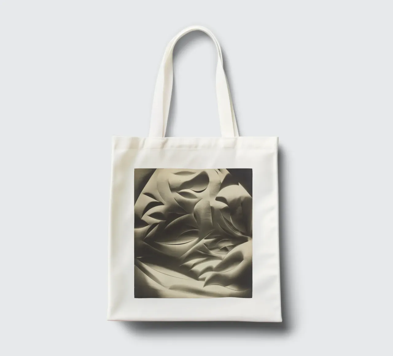 Cut-paper Abstraction borsa in juta da vintageshop