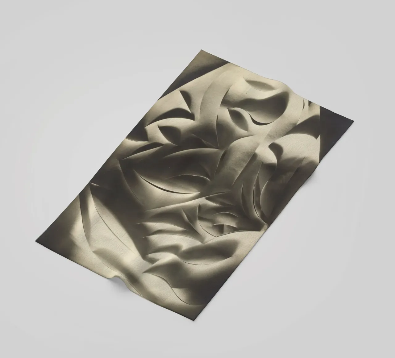 Cut-paper Abstraction telo mare da vintageshop