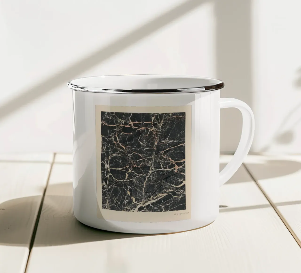 black and white marble tazza in smalto da vintageshop