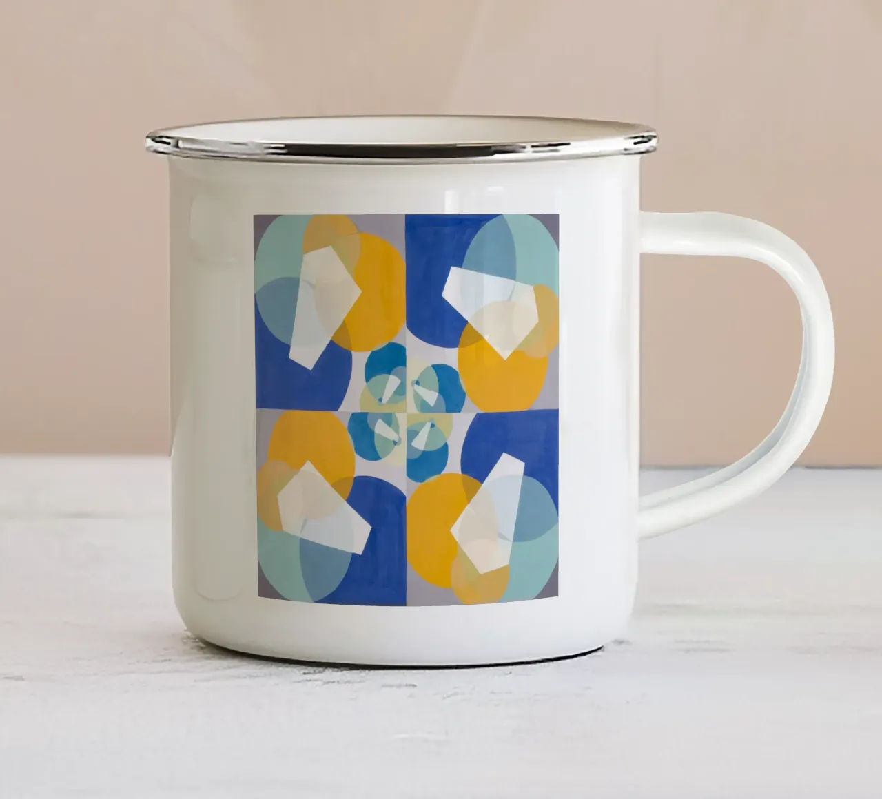 Mathematical Basis of the Arts tazza in smalto da vintageshop