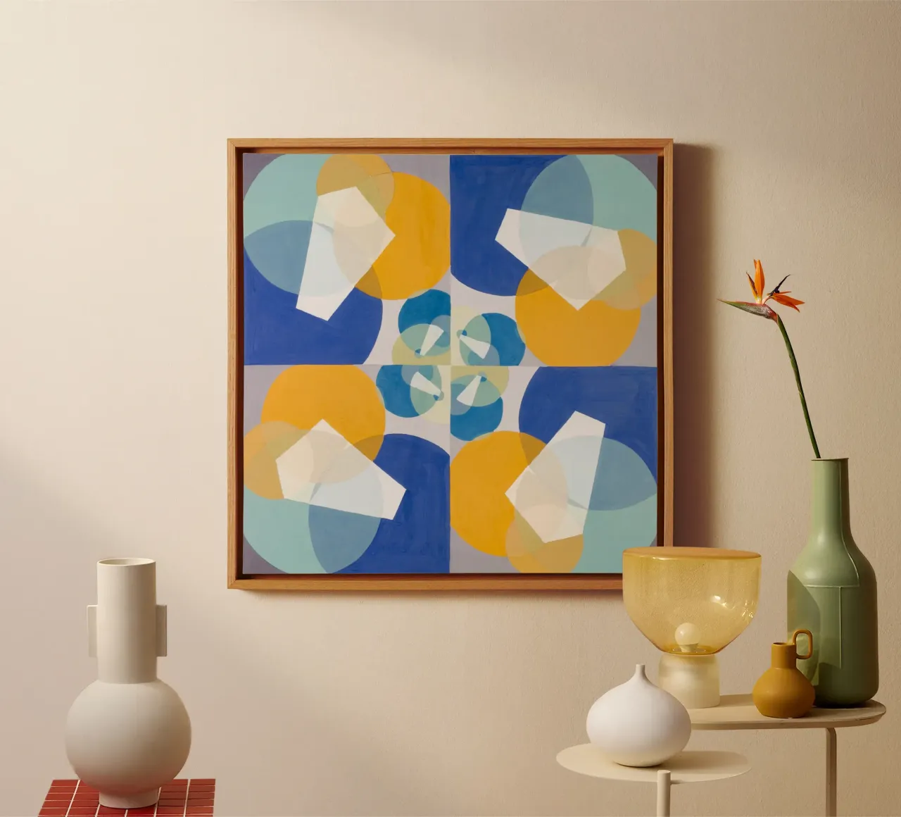 Mathematical Basis of the Arts tela con Cornice a cassetta da vintageshop
