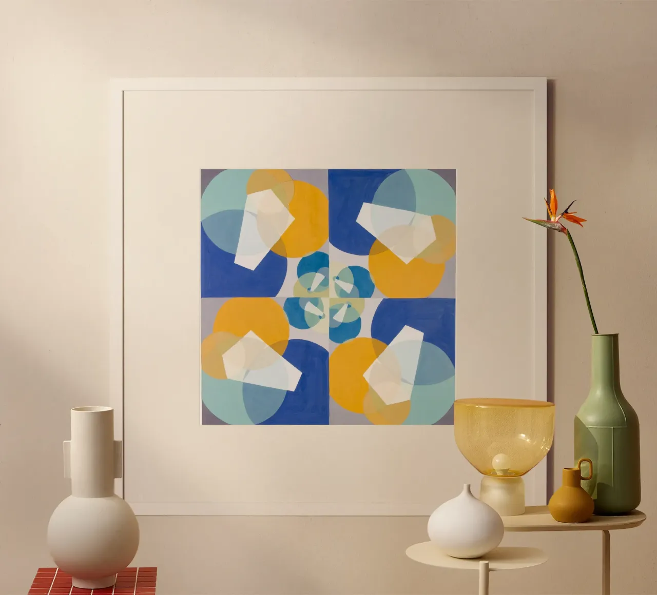 Mathematical Basis of the Arts poster con telaio in alluminio da vintageshop