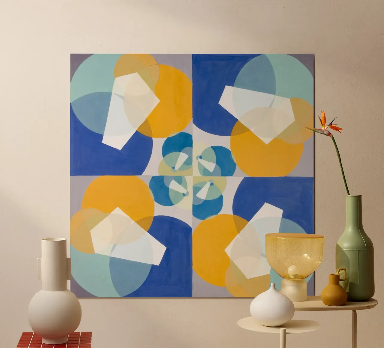 Mathematical Basis of the Arts poster con telaio in alluminio da vintageshop
