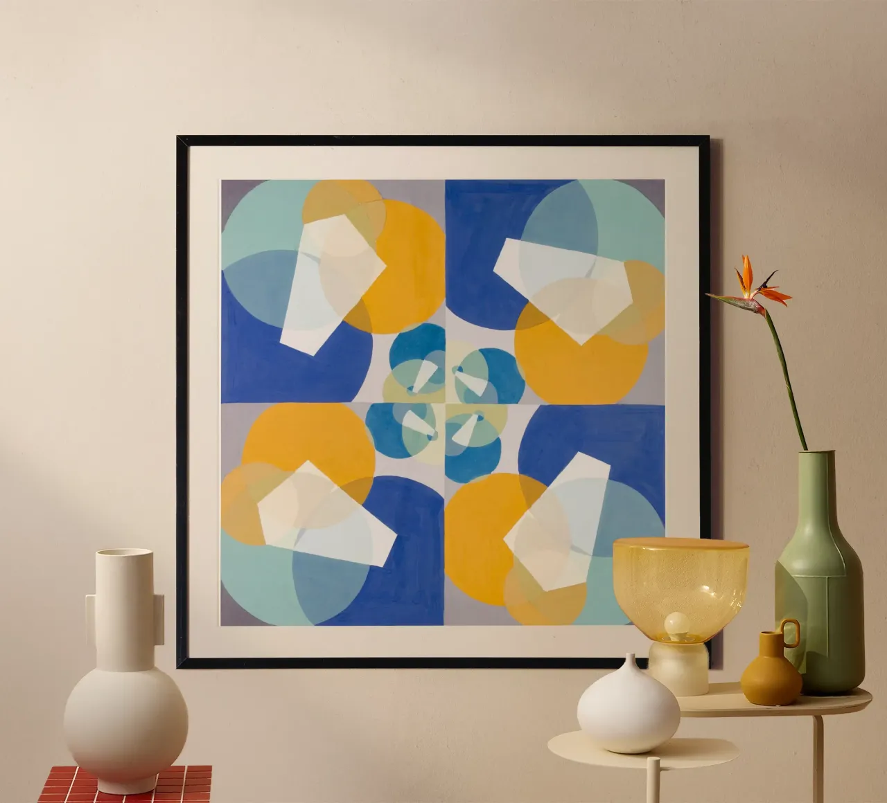 Mathematical Basis of the Arts poster con telaio in alluminio da vintageshop