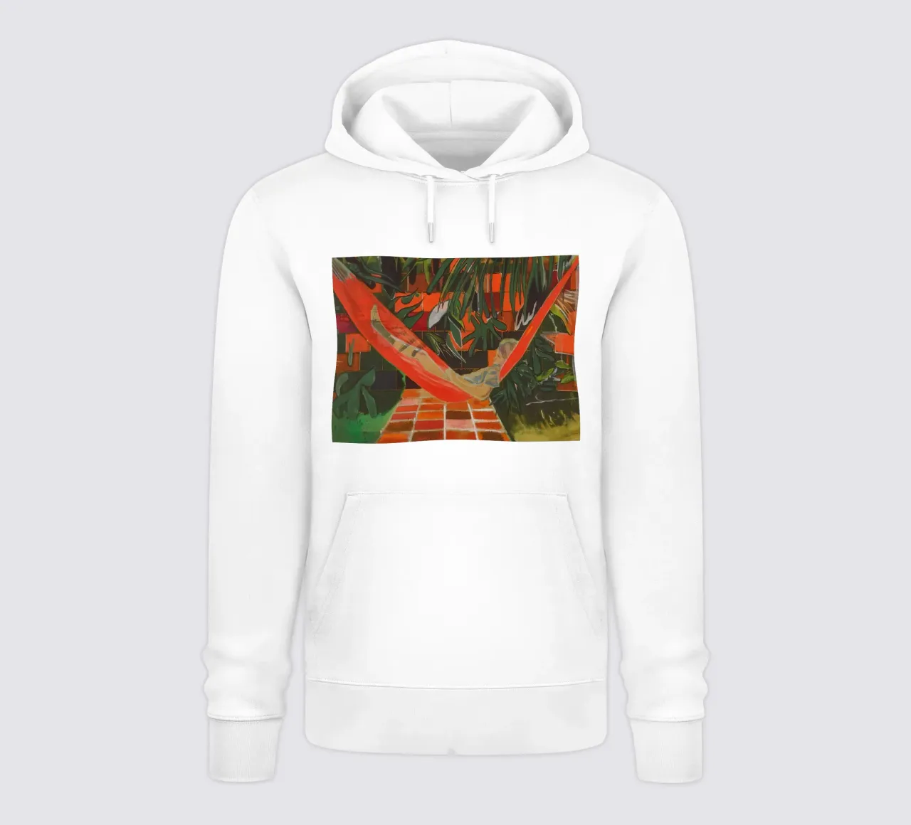 Alice a Boscoe's, 2023 - Peter Doig felpa con cappuccio da Milfordpaint