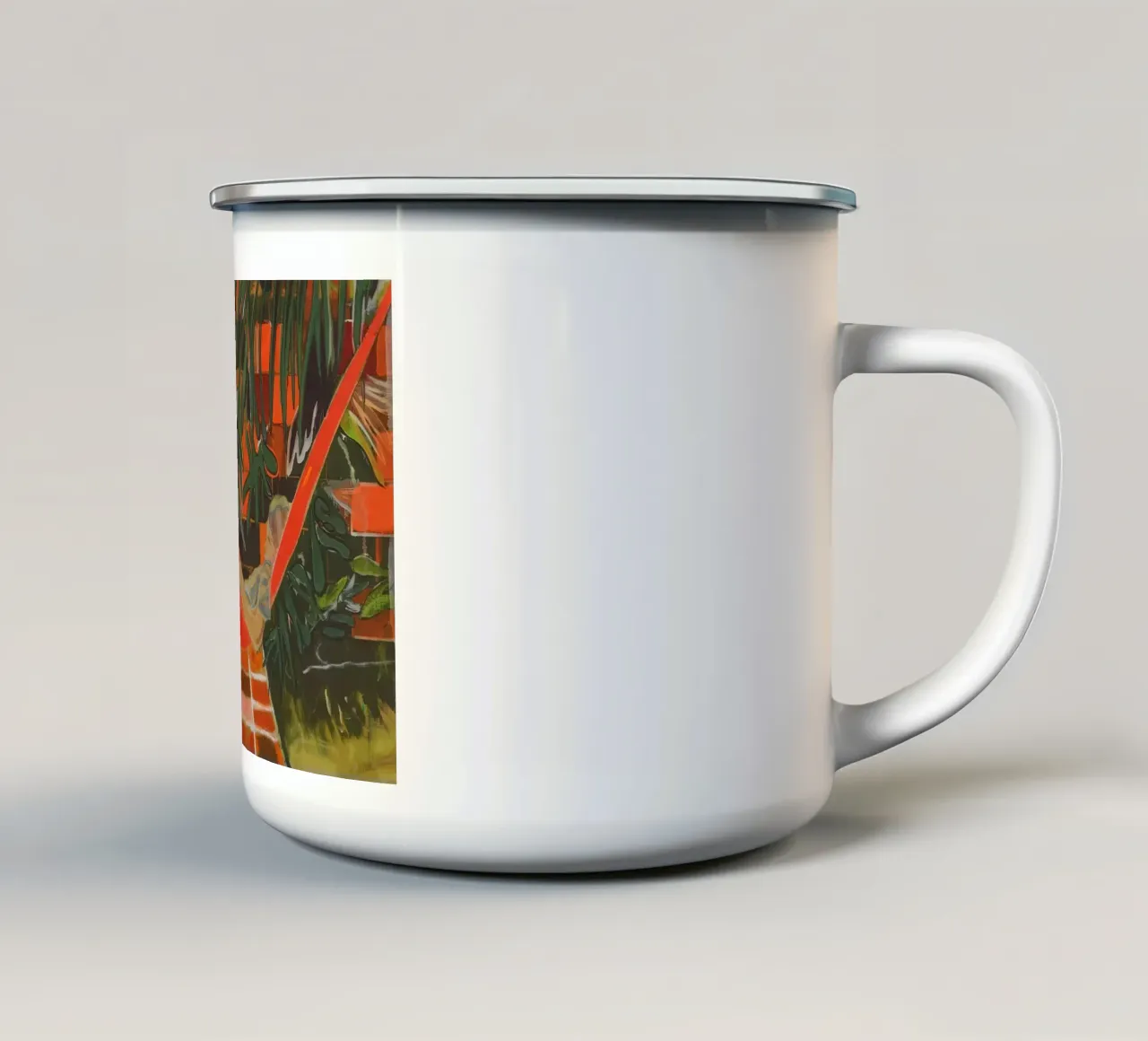 Alice a Boscoe's, 2023 - Peter Doig tazza in smalto da Milfordpaint