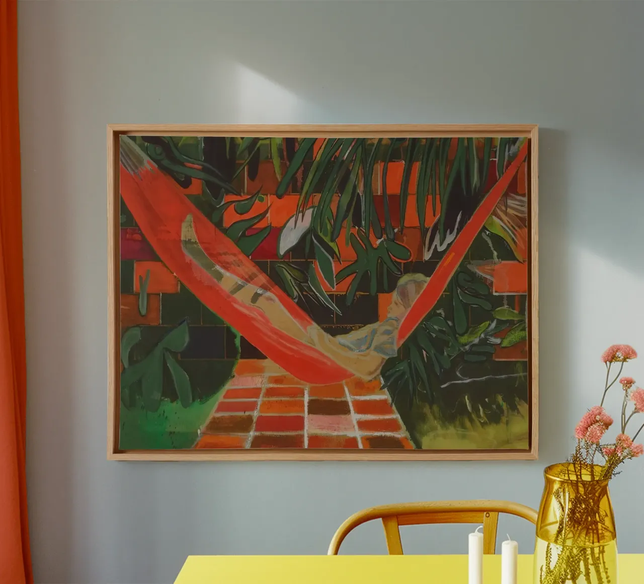 Alice a Boscoe's, 2023 - Peter Doig tela con Cornice a cassetta da Milfordwings