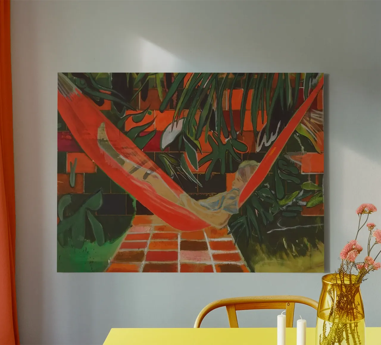 Alice a Boscoe's, 2023 - Peter Doig tela con Cornice a cassetta da Milfordwings
