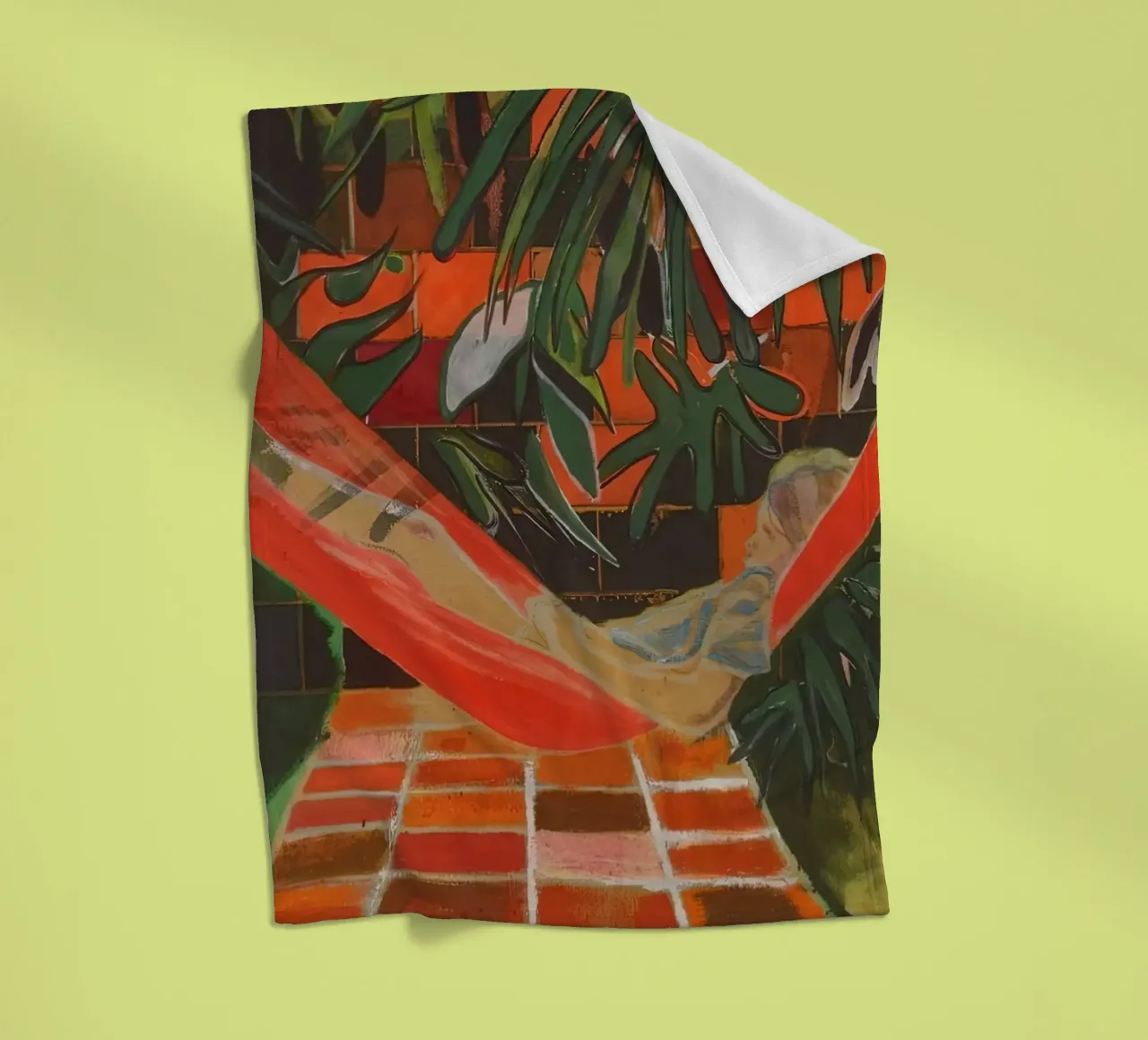 Alice a Boscoe's, 2023 - Peter Doig coperta in pile da Milfordpaint