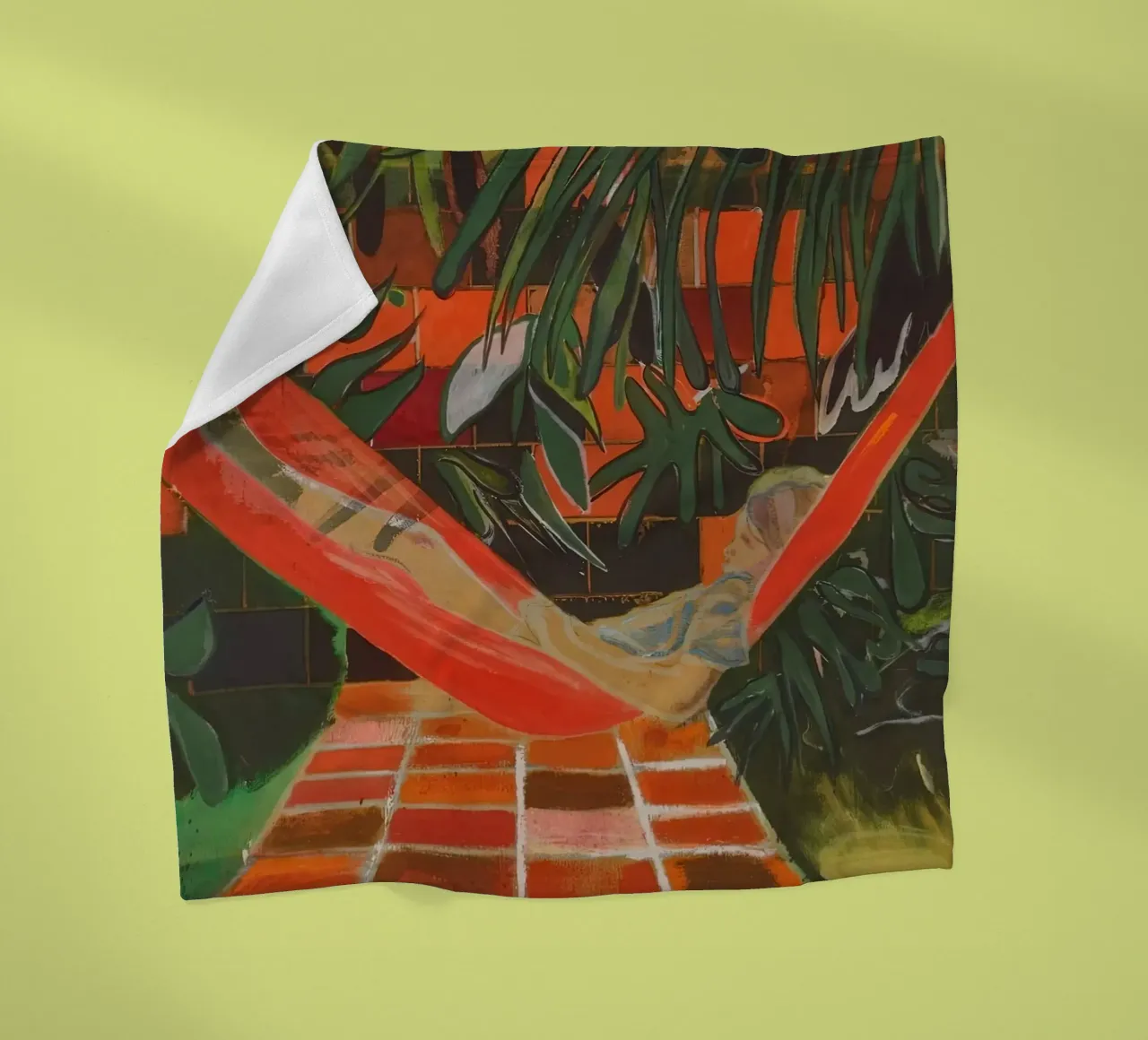 Alice a Boscoe's, 2023 - Peter Doig coperta in pile da Milfordpaint