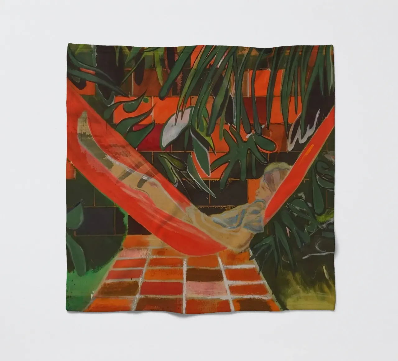 Alice a Boscoe's, 2023 - Peter Doig coperta in pile da Milfordpaint