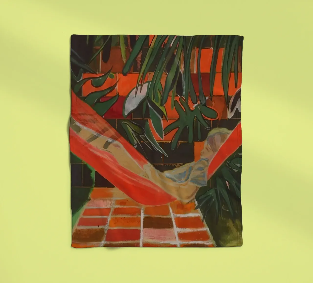 Alice a Boscoe's, 2023 - Peter Doig coperta in pile da Milfordpaint