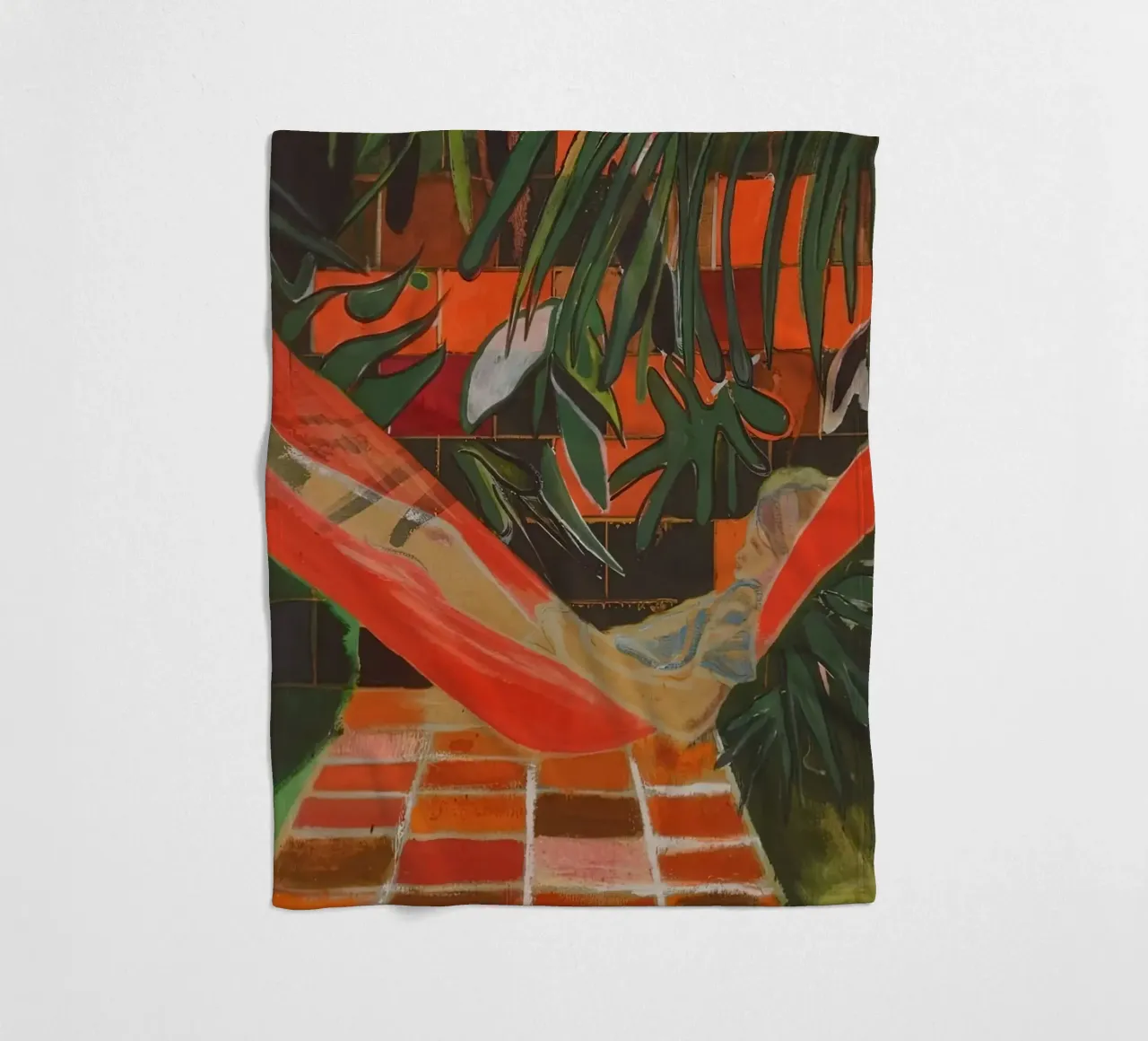 Alice a Boscoe's, 2023 - Peter Doig coperta in pile da Milfordpaint