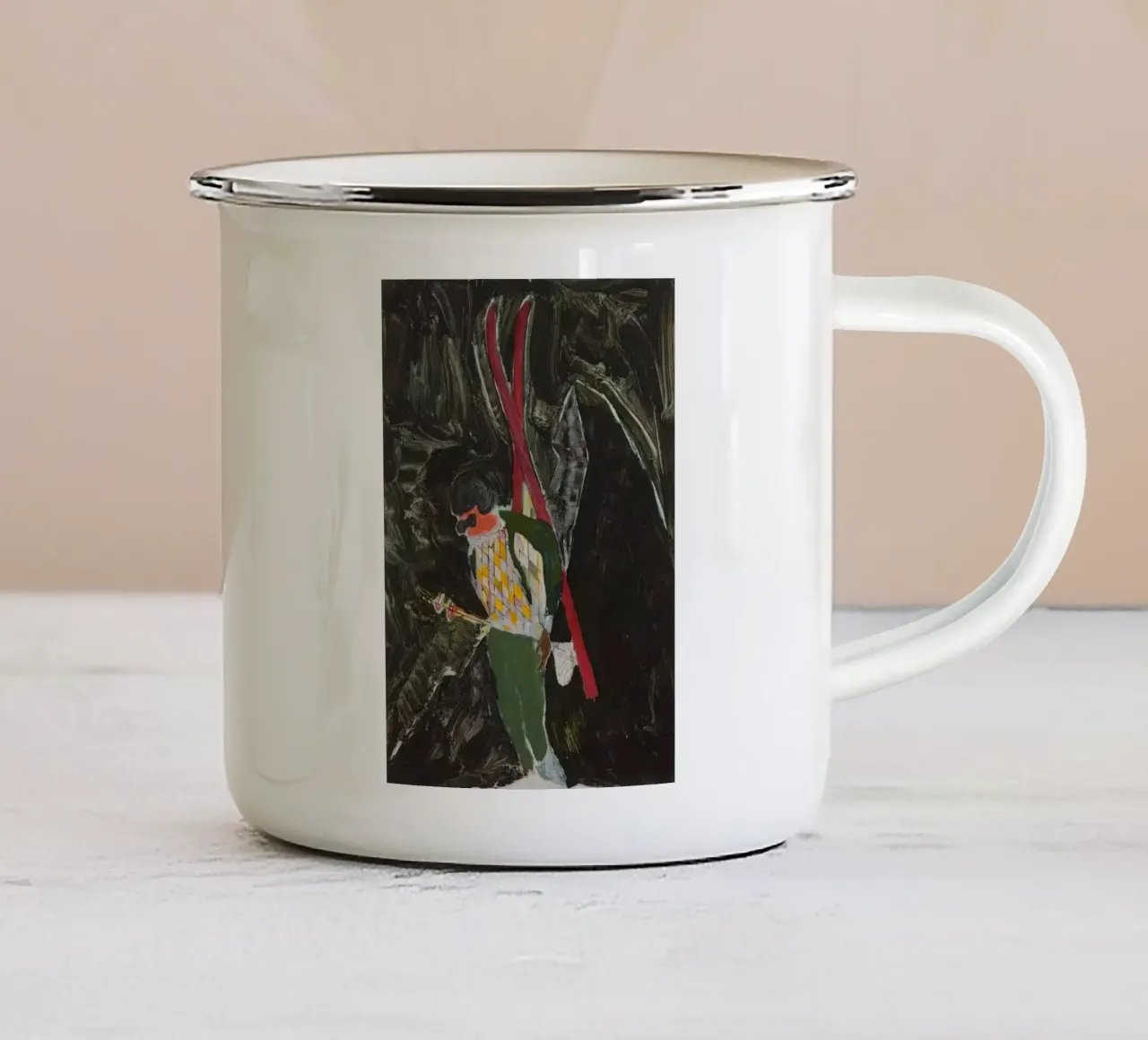 Notte degli Alpini, 2022 - Peter Doig tazza in smalto da Milfordpaint