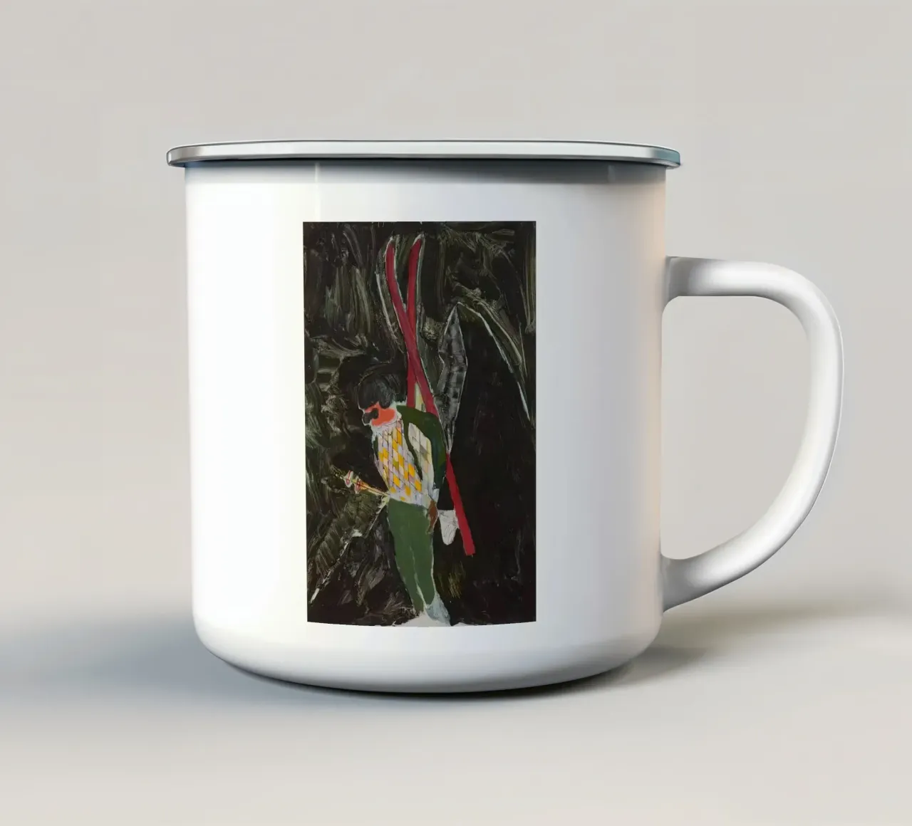 Notte degli Alpini, 2022 - Peter Doig tazza in smalto da Milfordpaint